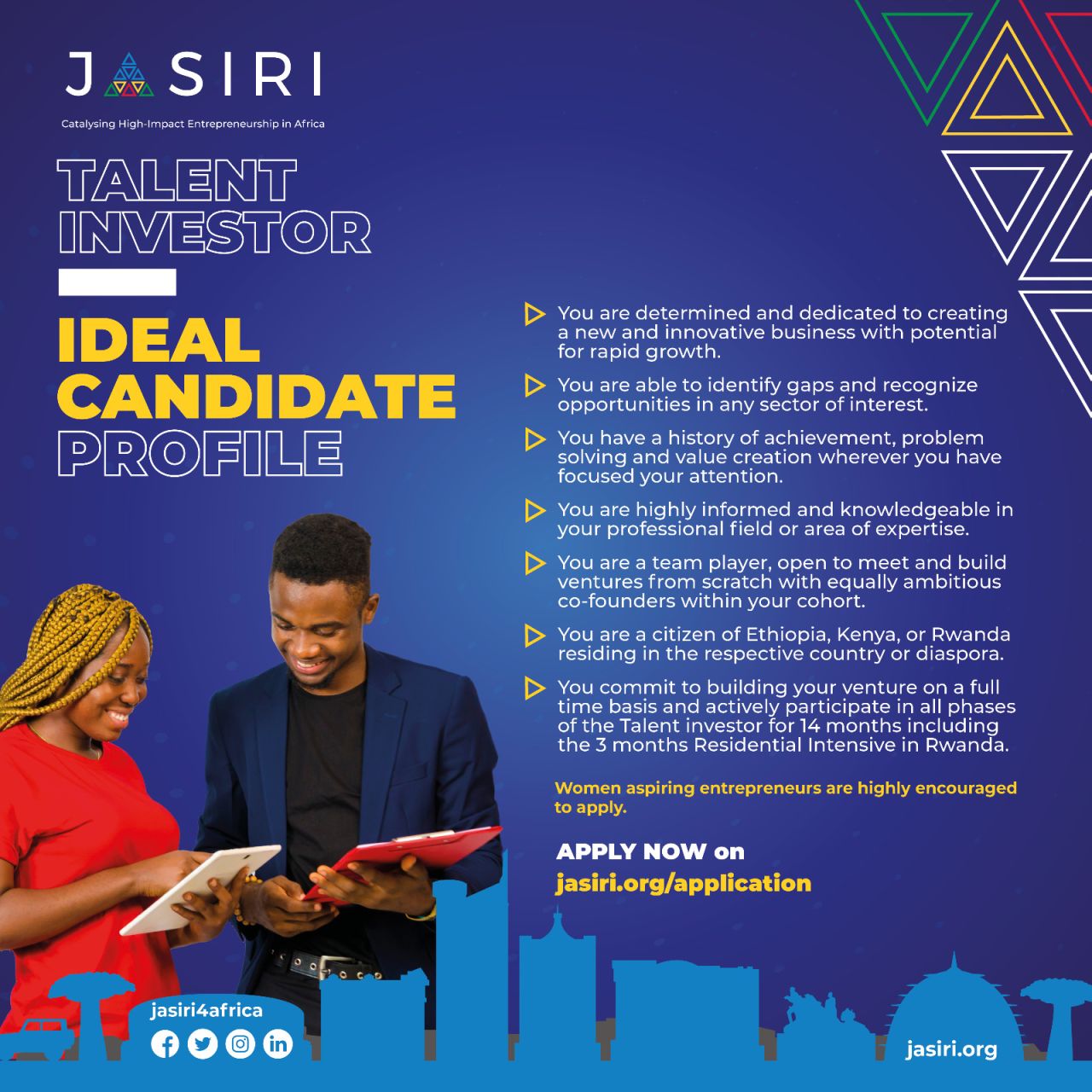 Jasiri Talent Investor Cohort 5 Application