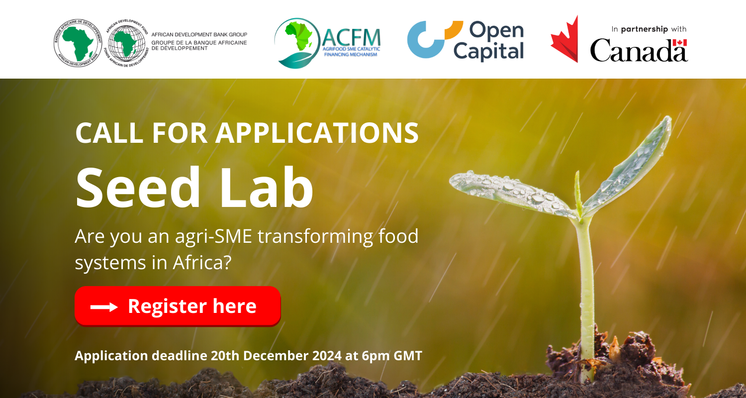 Launch of the Seed Lab’s second Call For Applications