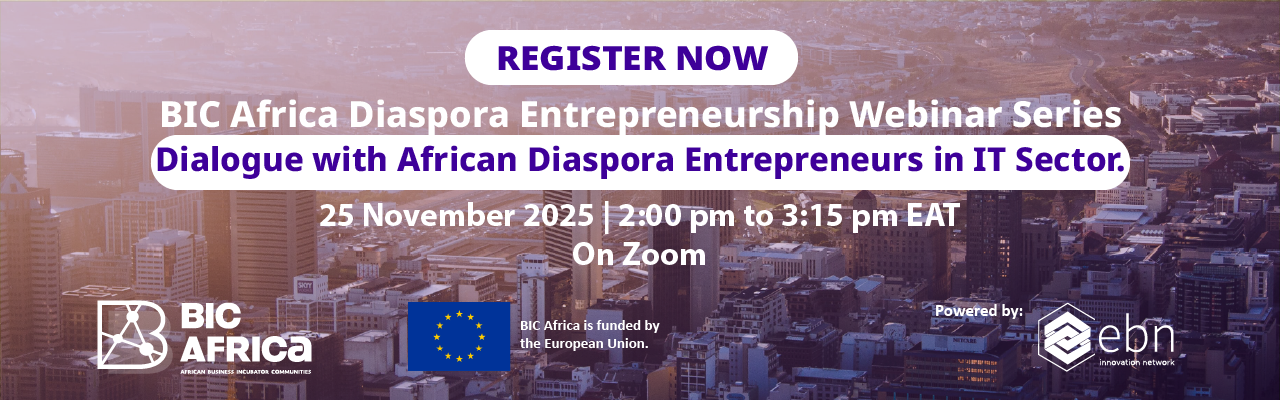 <strong>BIC Africa Upcoming Diaspora Entrepreneurship Webinar Series: Dialogue with African Diaspora Entrepreneurs in the IT Sector.</strong>